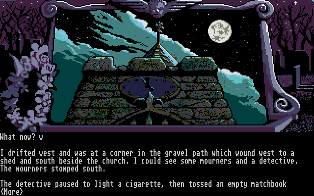 Scapeghost (Atari ST) screenshot: Following the detective