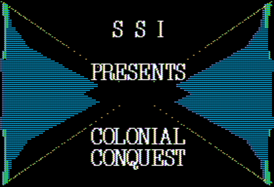 Colonial Conquest (Apple II) screenshot: Title Screen