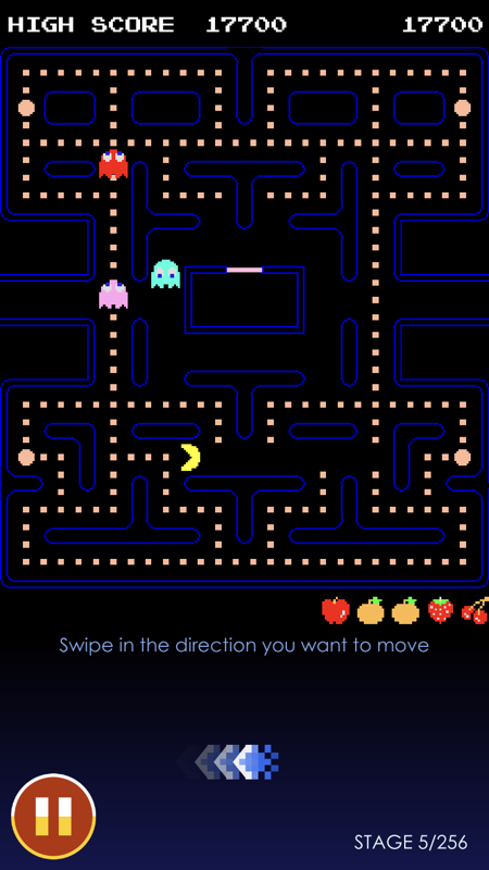 Screenshot of Pac-Man (iPhone, 2013) - MobyGames