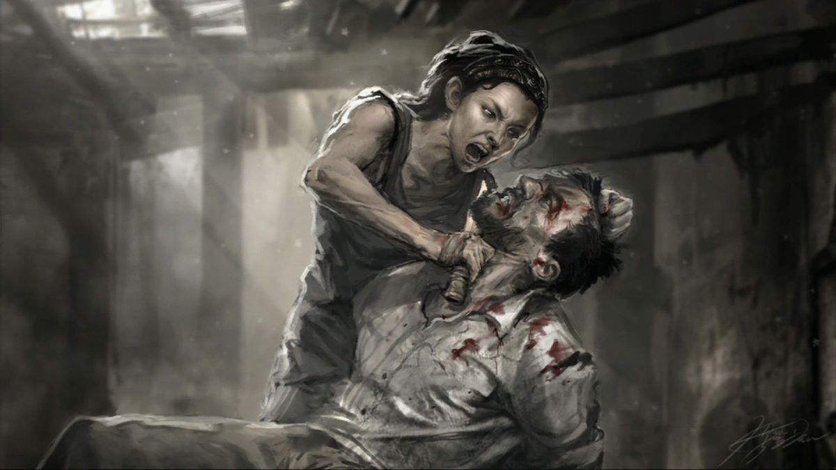 The Last of Us (PlayStation 3) screenshot: One of the many bonus unlockable artworks.