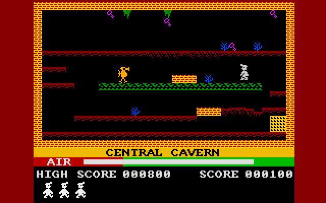 Manic Miner (Amiga) screenshot: Central cavern