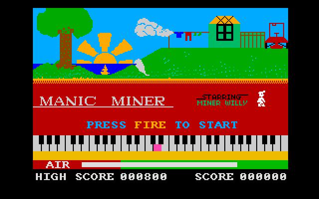 初期マニア Manic Miner screenshots - MobyGames