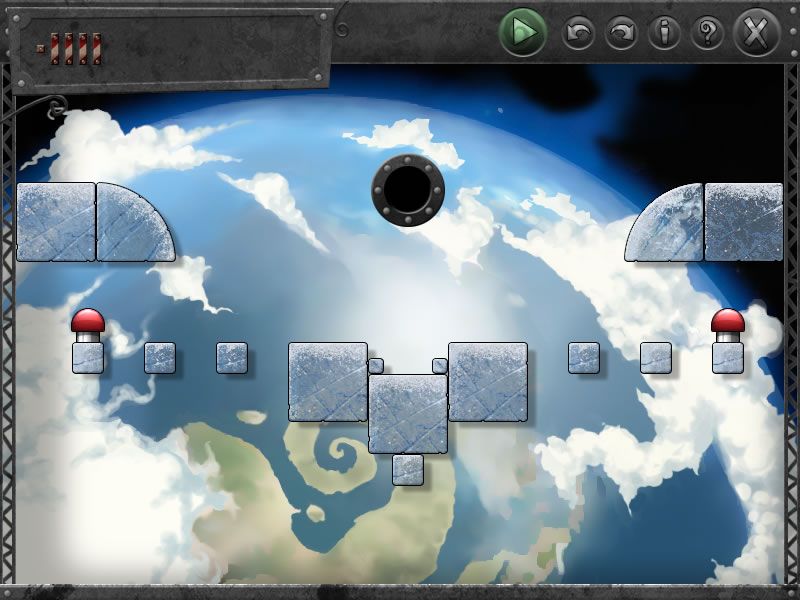 Professor Heinz Wolff's Gravity (Windows) screenshot: In some cases the player can choose which button to press (demo version)