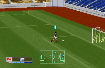 J. League Jikkyou Winning Eleven 3 (PlayStation) screenshot: There are no opponent players during training