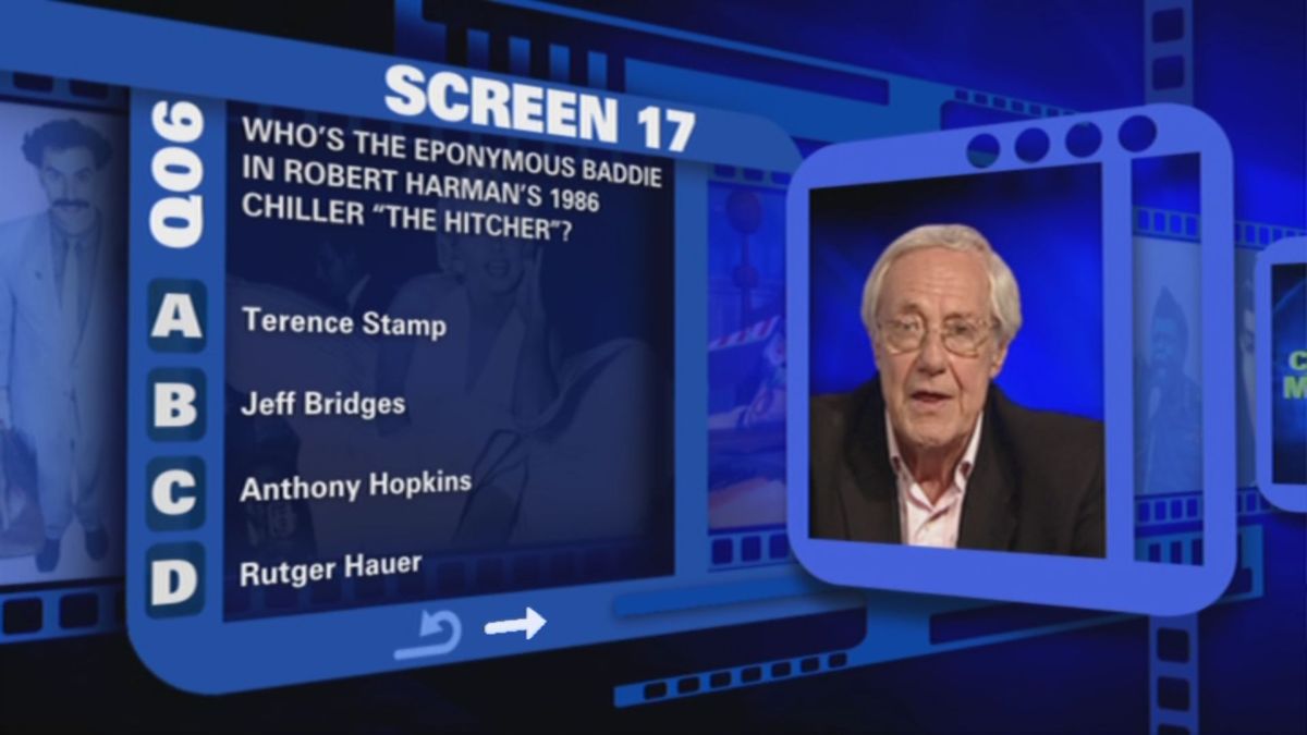 Barry Norman's Christmas Movie Quiz (DVD Player) screenshot: A typical question fron quiz seventeen