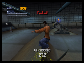 Tony Hawk's Pro Skater 2 (Nintendo 64) screenshot: FS crooked