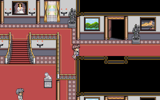 GunBlaze (DOS) screenshot: Trevor's mansion interior