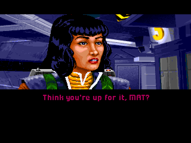 Wing Commander 1+2 (Windows) screenshot: WC2 - Interacting with other NPCs.