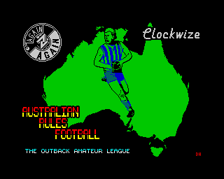 Australian Rules Football (ZX Spectrum) screenshot: Outback Amateur League loading screen