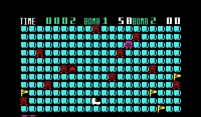 Gridtrap (VIC-20) screenshot: Starting a new game.