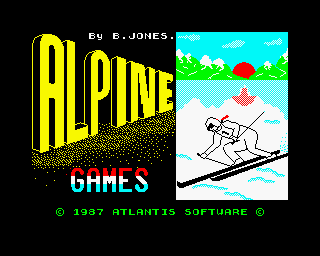 Alpine Games (ZX Spectrum) screenshot: Loading screen