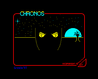 Chronos: A Tapestry of Time (ZX Spectrum) screenshot: Loading screen
