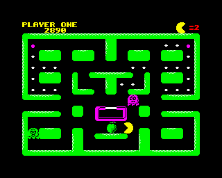 Classic Muncher (ZX Spectrum) screenshot: Mmmmm looks delicious!