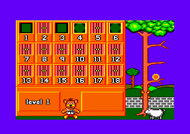 Fun School 3 for the Under 5s (Amstrad CPC) screenshot: The matching game.