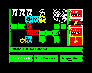 Emlyn Hughes Arcade Quiz (ZX Spectrum) screenshot: You lose!