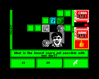 Emlyn Hughes Arcade Quiz (ZX Spectrum) screenshot: That's the right answer!