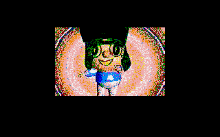 Top Banana (Atari ST) screenshot: Intro 3 - Colourcycling madness