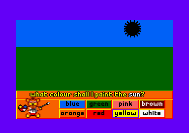 Fun School 3 for the Under 5s (Amstrad CPC) screenshot: There isn't a lot to see here yet...