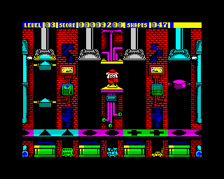 Dizzy Panic (ZX Spectrum) screenshot: And now introducing, triangles
