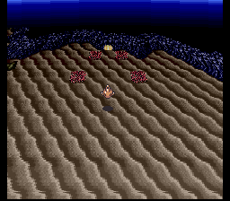 Final Fantasy V (SNES) screenshot: Exploring the world in a submarine
