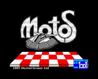 Motos (ZX Spectrum) screenshot: Loading screen