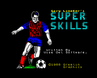 Gary Linekers Superskills (ZX Spectrum) screenshot: Loading screen