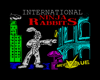 International Ninja Rabbits (ZX Spectrum) screenshot: Loading screen