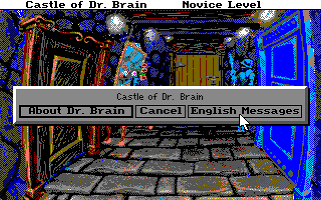 Castle of Dr. Brain (PC-98) screenshot: You can also play this version in English