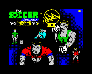 4 Soccer Simulators (ZX Spectrum) screenshot: Soccer Skills loading screen