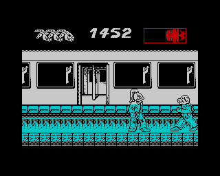International Ninja Rabbits (ZX Spectrum) screenshot: Now we have ninja doggies!