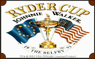Ryder Cup: Johnnie Walker (DOS) screenshot: Title screen