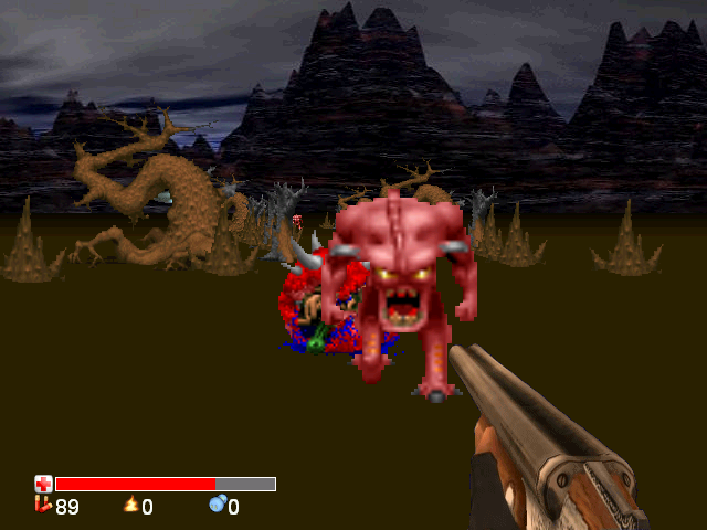 Jogos de Terror (Windows) screenshot: Doomed - Bull monster