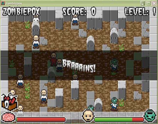 Jogos de Terror (Windows) screenshot: ZombiePox - Start level 1