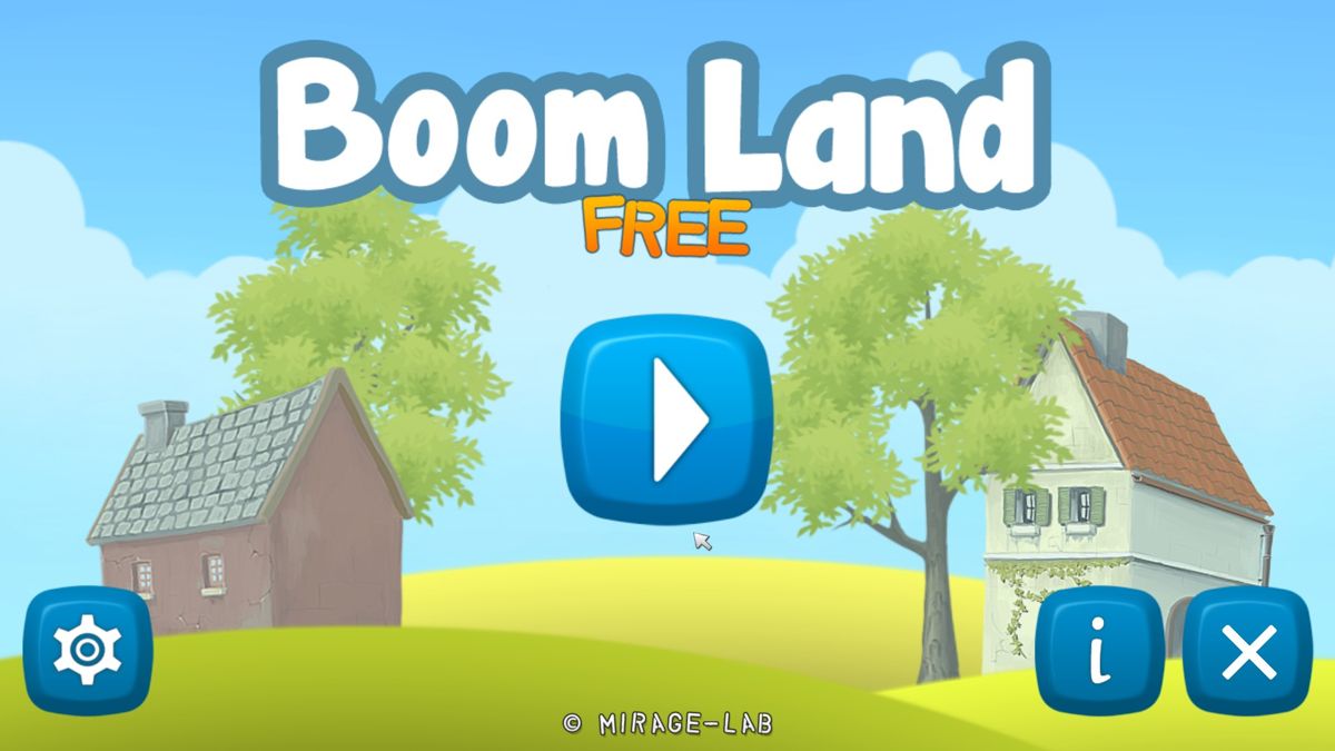 Boom Land (Windows) screenshot: Title Screen (Free version)