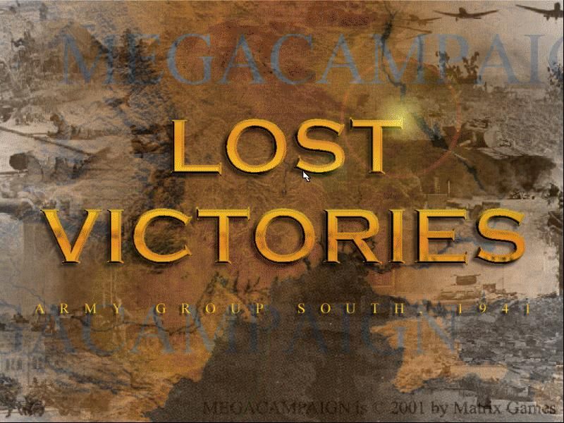 Steel Panthers: World at War - Generals Edition (Windows) screenshot: Mega Campaign Lost Victories