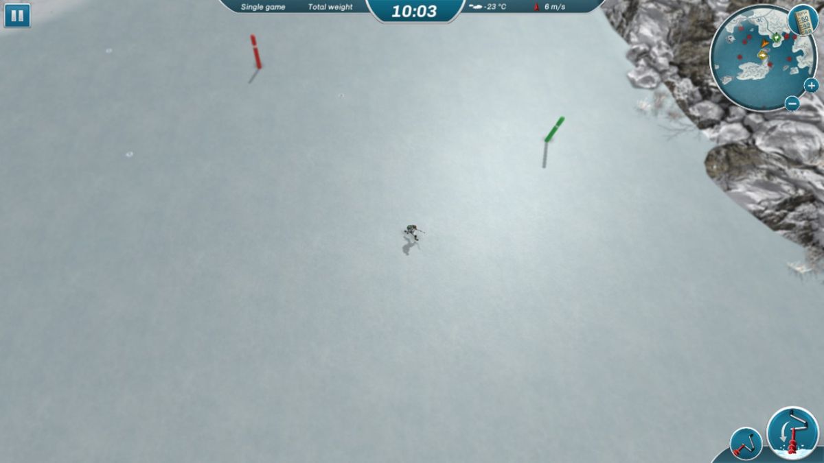Ice Lakes (Windows) screenshot: Running on ice lake