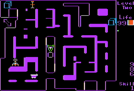 Sheila (Apple II) screenshot: Starting Area