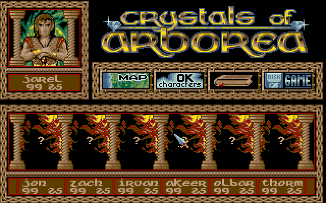 Ishar Compilation (Windows) screenshot: Crystals of Arborea - Time to create some party characters