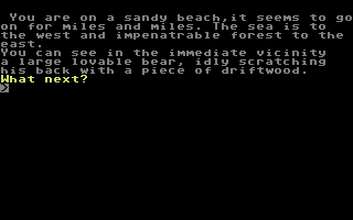 Realm of Darkness (Commodore 64) screenshot: Exploring the beach.
