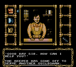 Magician (NES) screenshot: In guild