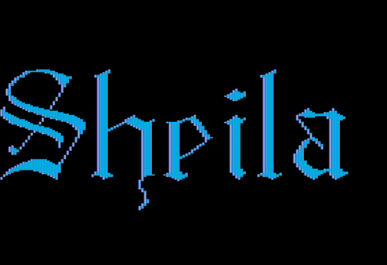 Sheila (Apple II) screenshot: Title Screen