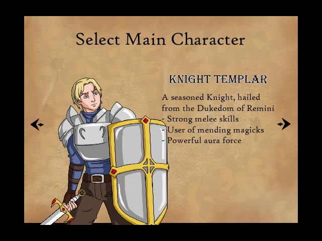 DarkEnd (Windows) screenshot: Knight Templar