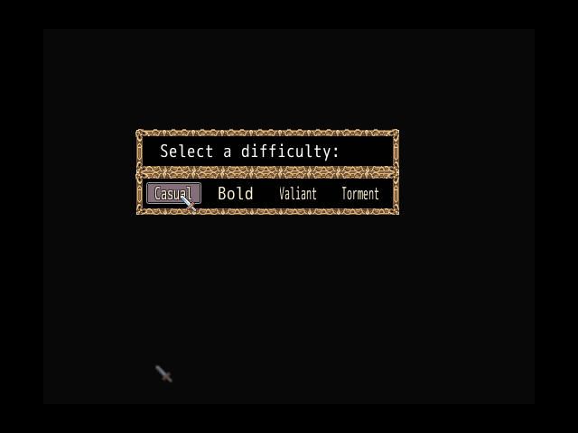 DarkEnd (Windows) screenshot: Select difficulty