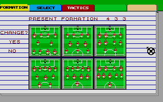 Superleague Soccer (Atari ST) screenshot: Changing tactics after the Millwall disaster