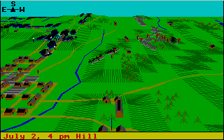 Gettysburg (Atari ST) screenshot: Round end: new situation