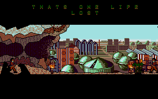 Legend of the Lost (Atari ST) screenshot: Level 4: escape