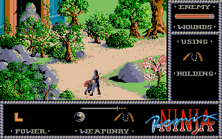 The Last Ninja (Atari ST) screenshot: Wilderness