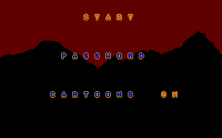 Legend of the Lost (Atari ST) screenshot: Menu
