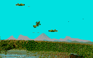 Legend of the Lost (Atari ST) screenshot: Turning up lets you shoot up