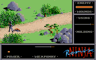 The Last Ninja (Atari ST) screenshot: ... makes fighting these guys easier